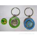 magnetic metal coins key chain